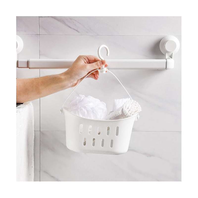 2pcs Plastic Storage Basket Shower Basket Bathroom Shower Basket Storage Basket Shower Basket Colle