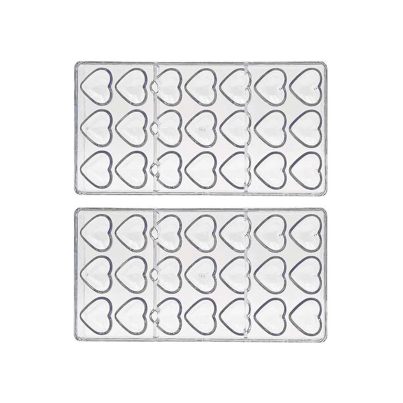 2pcs Polycarbonate Chocolates Mould Professional Molds for Candy Bar Mold Confectionery Easter Baki
