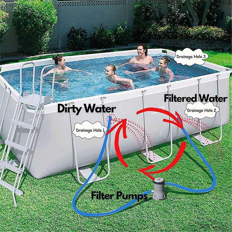 2pcs Pool Pump Replacement Hoses for Above Groud Pools - Pool Hoses for Pool Filter Pump 607, 637 wi