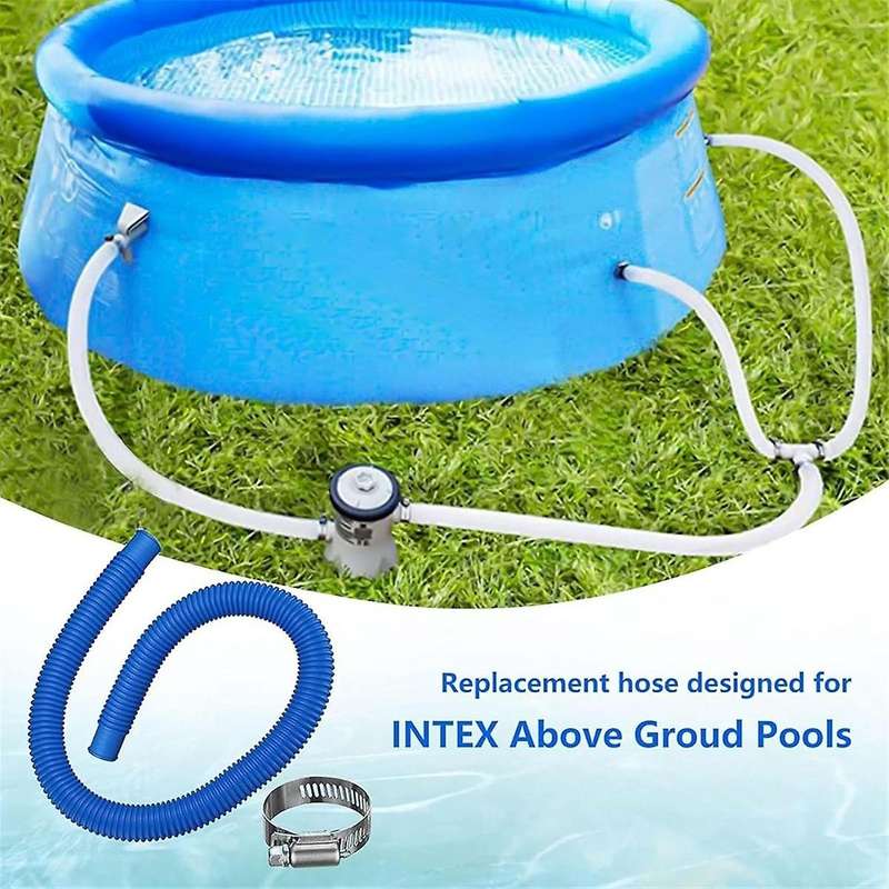 2pcs Pool Pump Replacement Hoses for Above Groud Pools - Pool Hoses for Pool Filter Pump 607, 637 wi