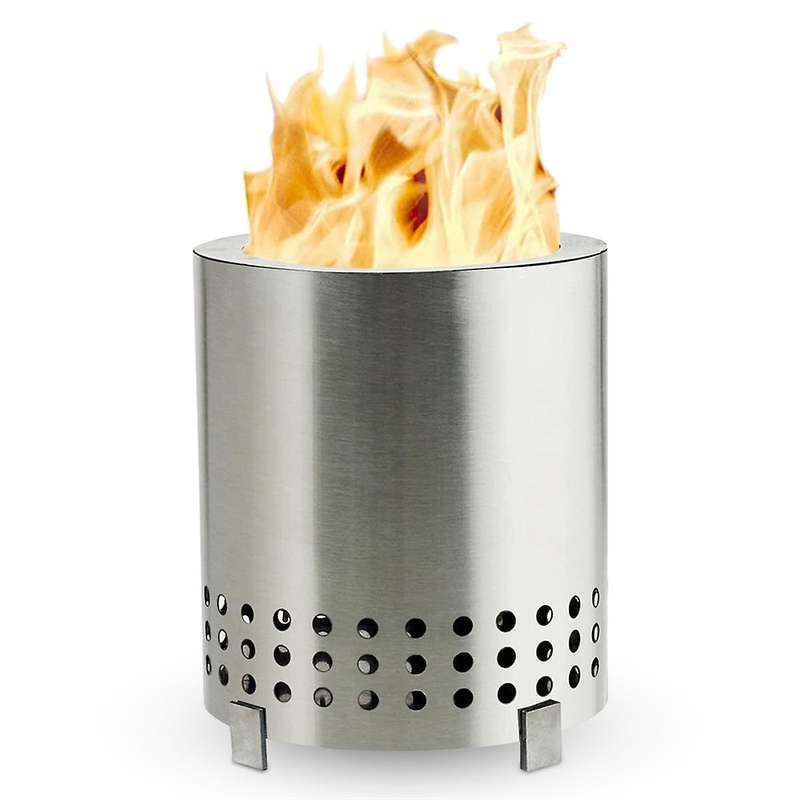 2pcs Portable Tabletop Fire Pit with Stand - Smokeless Small Firepit for Urban, , and Camping Use