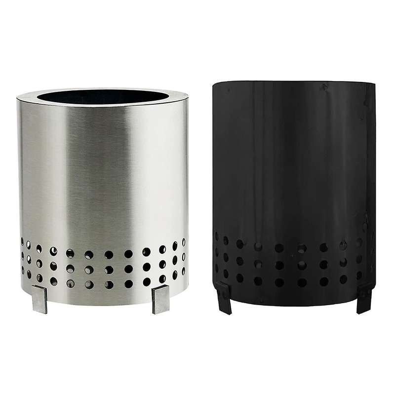 2pcs Portable Tabletop Fire Pit with Stand - Smokeless Small Firepit for Urban, , and Camping Use