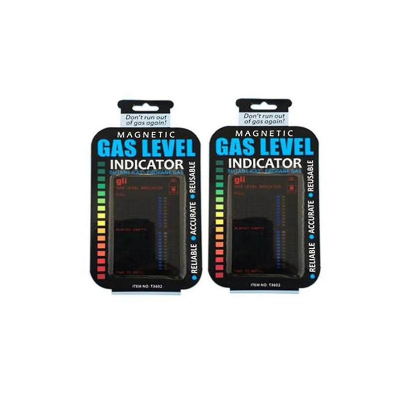 2pcs Practical Propane Fuel Gas Tank Level Indicator Magnetic Gauge Caravan Bottle Temperature Measu