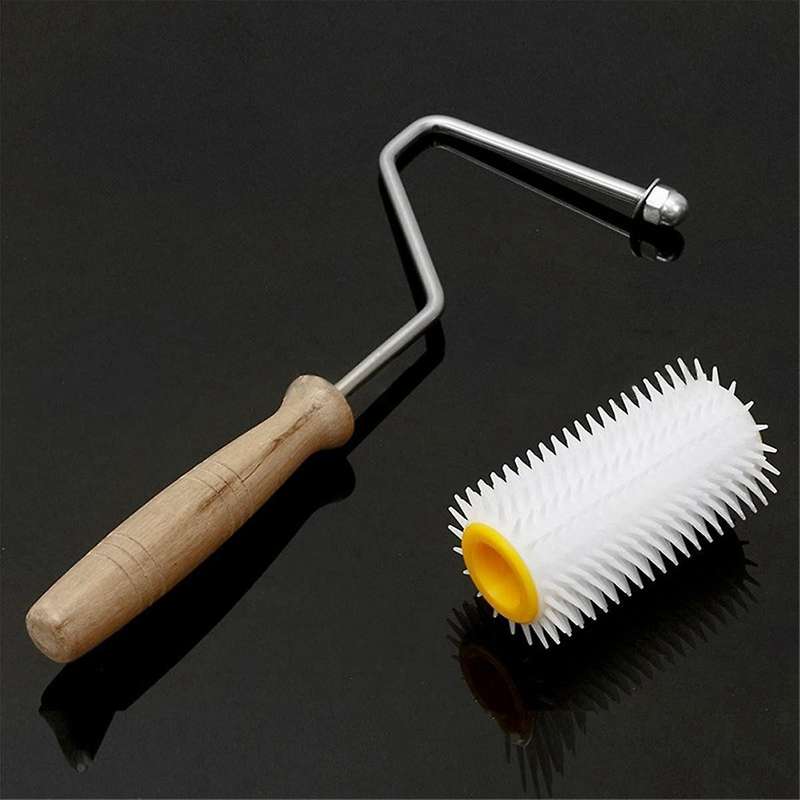 2pcs Premium Wooden Handle Hive Uncapping Needle Roller for Beekeeping