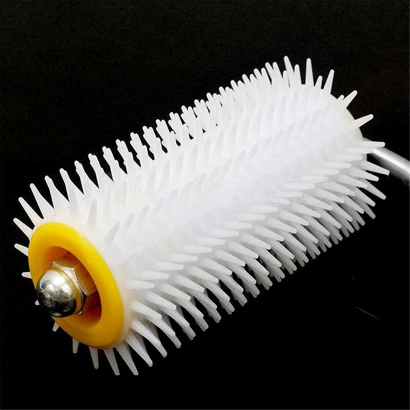 2pcs Premium Wooden Handle Hive Uncapping Needle Roller for Beekeeping