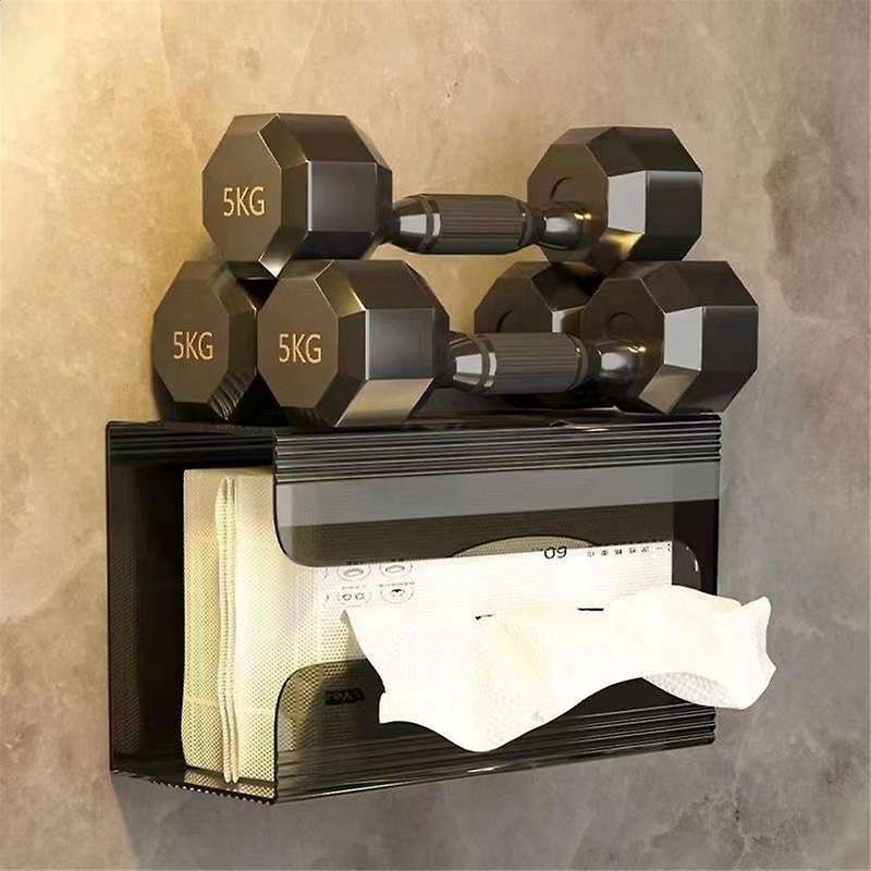 2pcs Punch-free Tissue Box Wall-mounted Paper Towel Napkin Storage Box Bathroom Toilet Kitchen Tissu