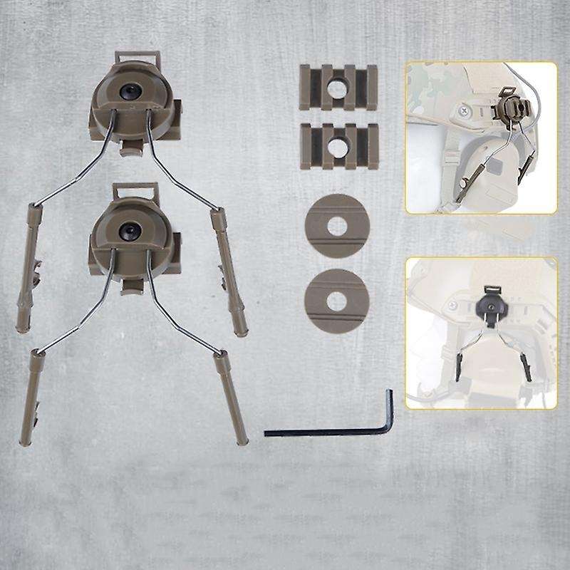 2Pcs Rail Adapters Suspension Supports for Tactical Headset Rail Adapter Set Arc Rail Adapter Headse