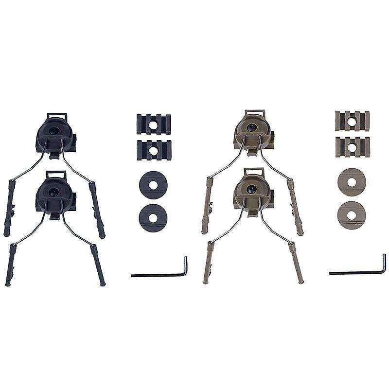 2Pcs Rail Adapters Suspension Supports for Tactical Headset Rail Adapter Set Arc Rail Adapter Headse