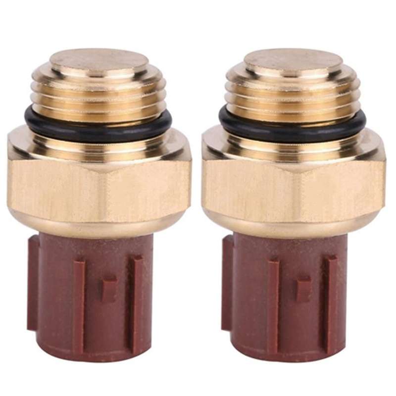 2PCS Radiator Coolant Fan Water Temperature Sensor Switch Replacement Car Accessories for 37760-P00-