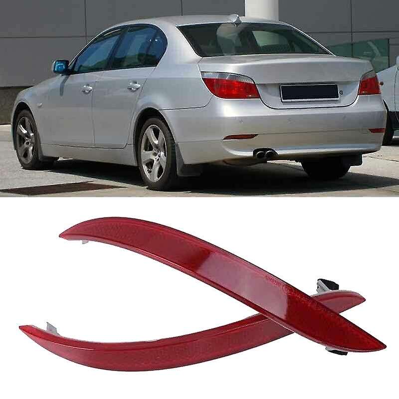 2Pcs Rear Bumper Reflector Red Lens for 5 Series E60 E61 525I 528I 2008-2010 63147183913