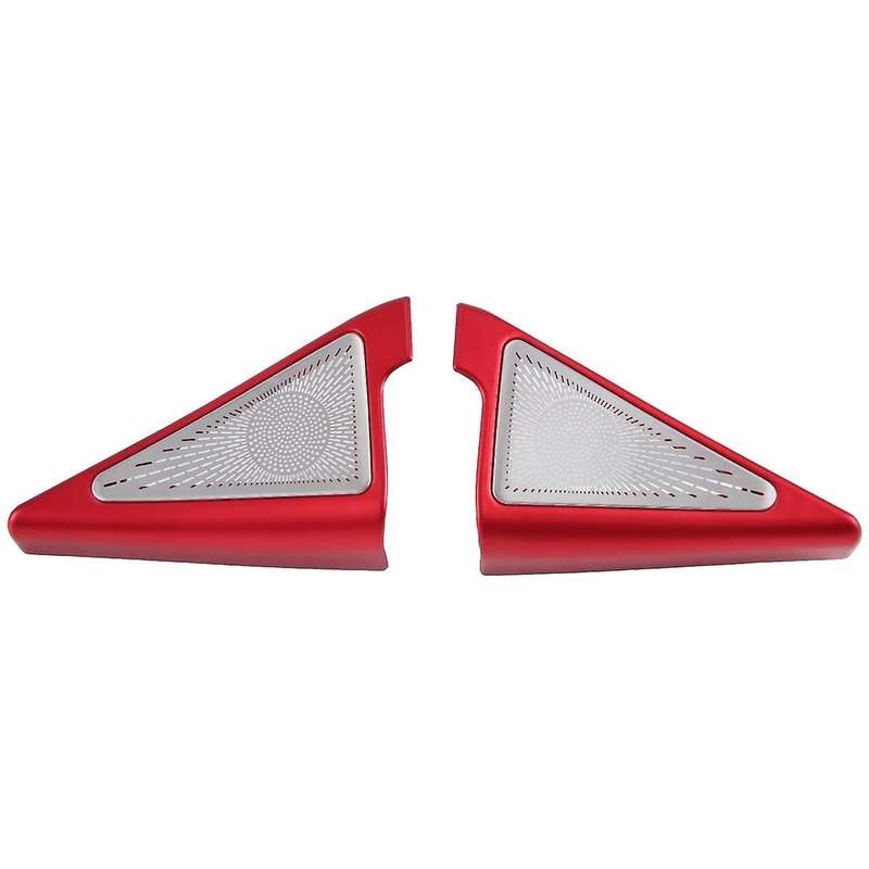 2PCS Rear Door Stereo Speaker Cover Trim Decor for 11Th 2022 2023 Red Interior Accessories