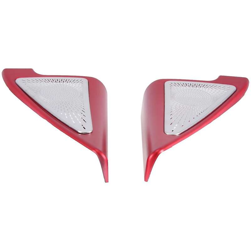 2PCS Rear Door Stereo Speaker Cover Trim Decor for 11Th 2022 2023 Red Interior Accessories