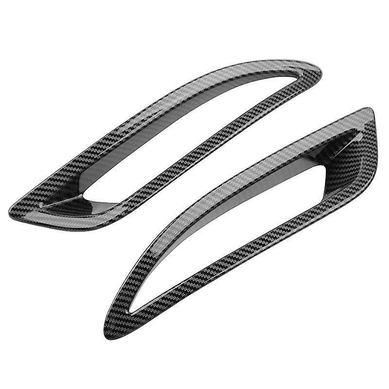 2Pcs Rear Fog Light Frame Cover Trim for 2018-2020 6 (ABS Carbon Fiber Color)