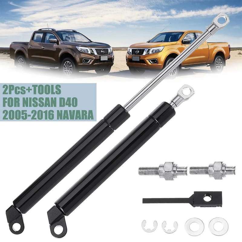 2Pcs Rear Liftgate Trunk Gas Shock Strut Lift Supports Fit for D40 Navara 2004-2014