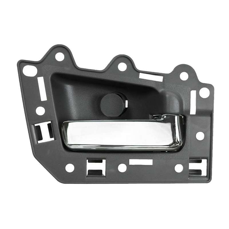 2Pcs Rear Left & Right Inside Interior Door Handle Set for 2005-2011 Grand Gray & Chrome