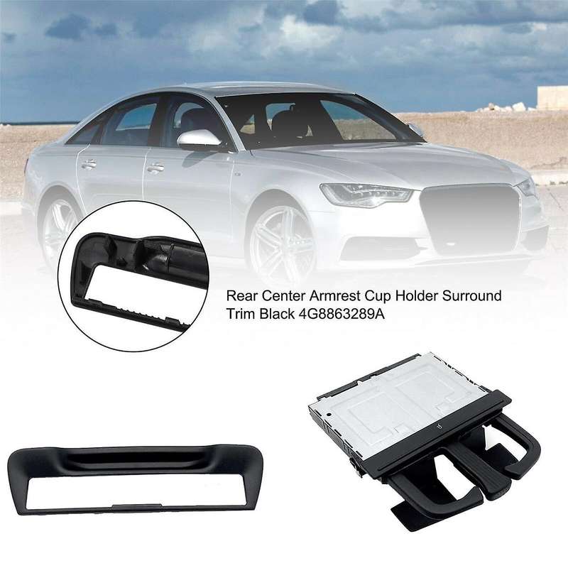 2Pcs Rear Seat Armrest Drink Holder&Cup Holder Frame 8P0885995B6PS 4G8 863 289A4PK for A3 A4 A6 A7 Q