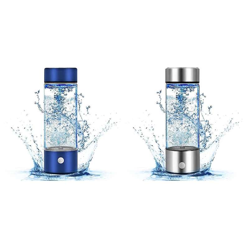 2pcs Rechargeable Hydrogen Water Bottle Portable Hydrogen Water Machine Generator for Home, Office,