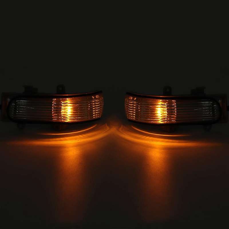 2Pcs Rearview Mirror Lamp Compatible Camry 06-11 Vios 08-12 Corolla 08-09
