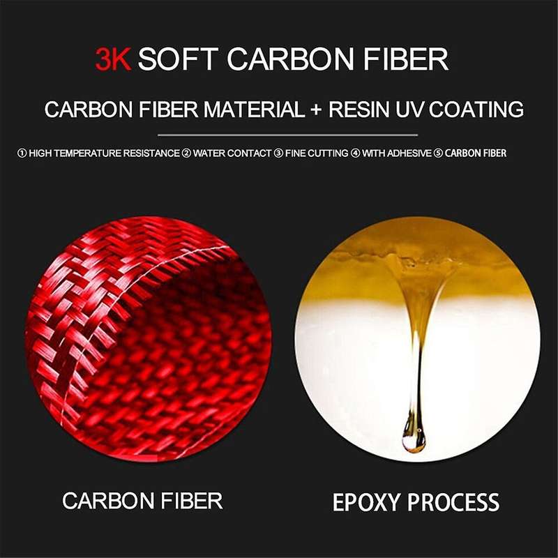 2Pcs Red Carbon Fiber Window Lift Switch Cover Trim for - W204 2007-2013