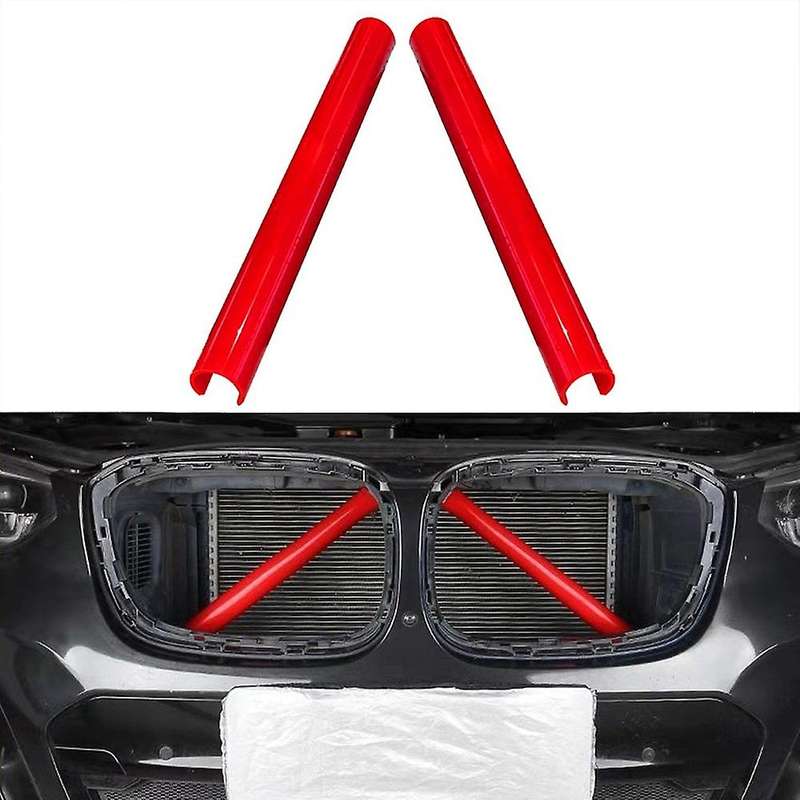 2PCS Red Front Grille Trim Strip Cover for 3 Series G20 G21