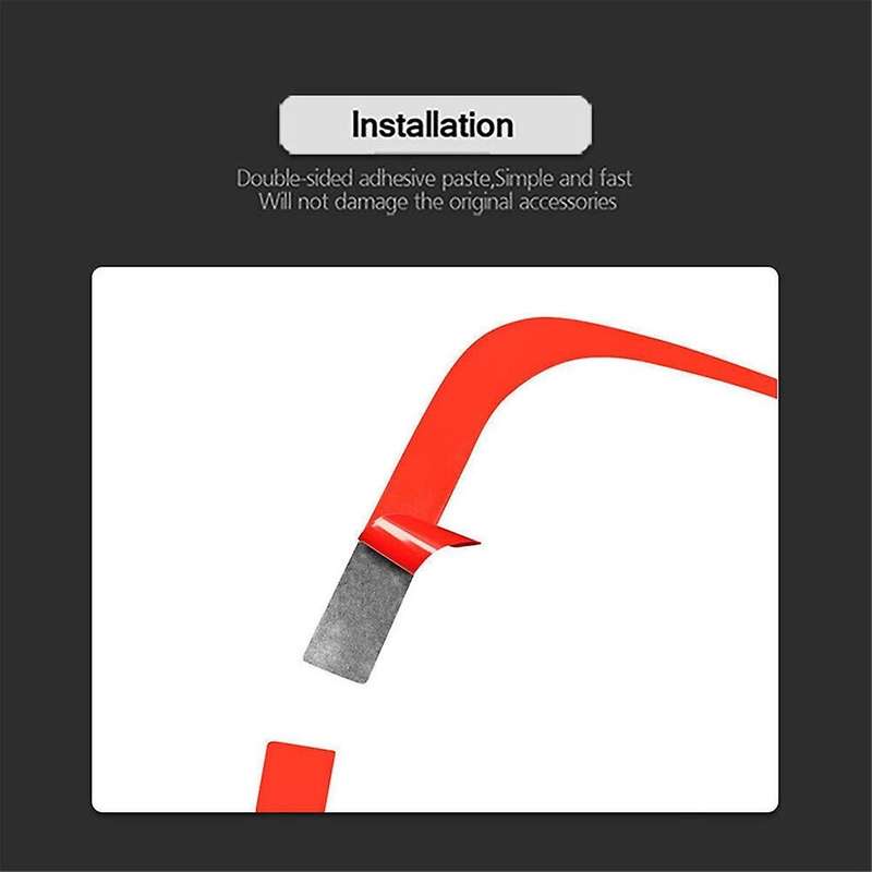 2pcs Red Carbon Fiber Rear Water Cup Holder Cover Trim for 2006-2011