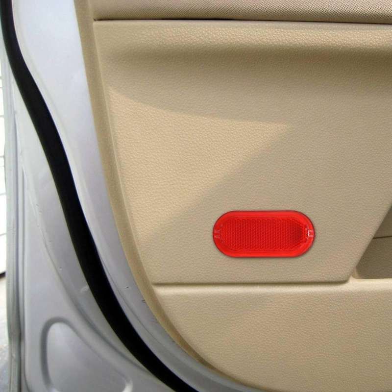 2Pcs Red Interior Door Panel Warning Light Cap Reflector Compatible Beetle Caddy 6Q0947419