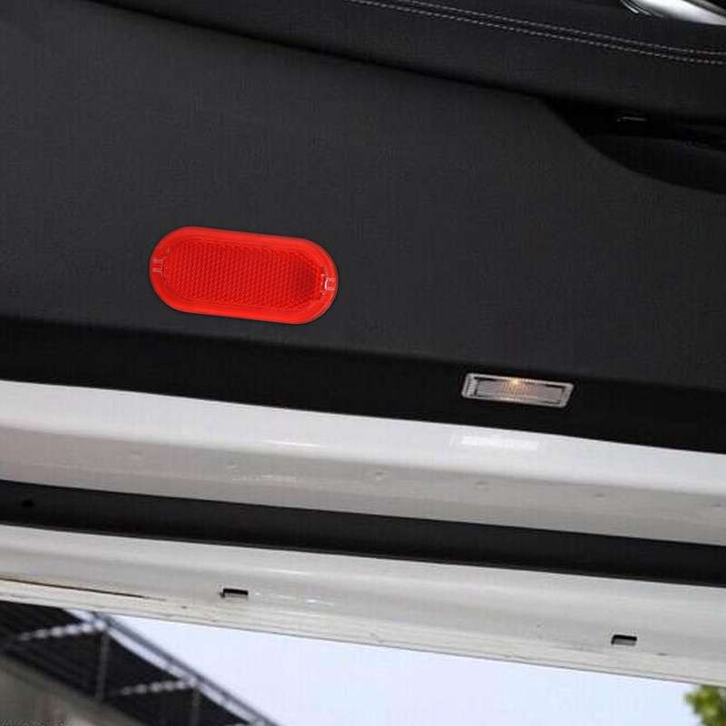 2Pcs Red Interior Door Panel Warning Light Cap Reflector Compatible Beetle Caddy 6Q0947419
