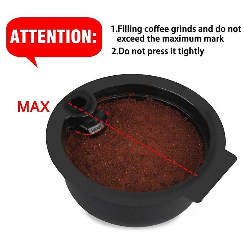 2PCS Refillable Coffee Capsule Pod for Stainless Steel Mesh Refillable Reusable Coffee Filter Cups