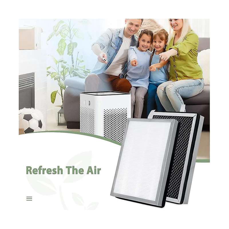 2pcs Replacement Filter for Ma-25 Air Purifier 3 In1 with Pre-filter H13 True Hepa Filter&activated