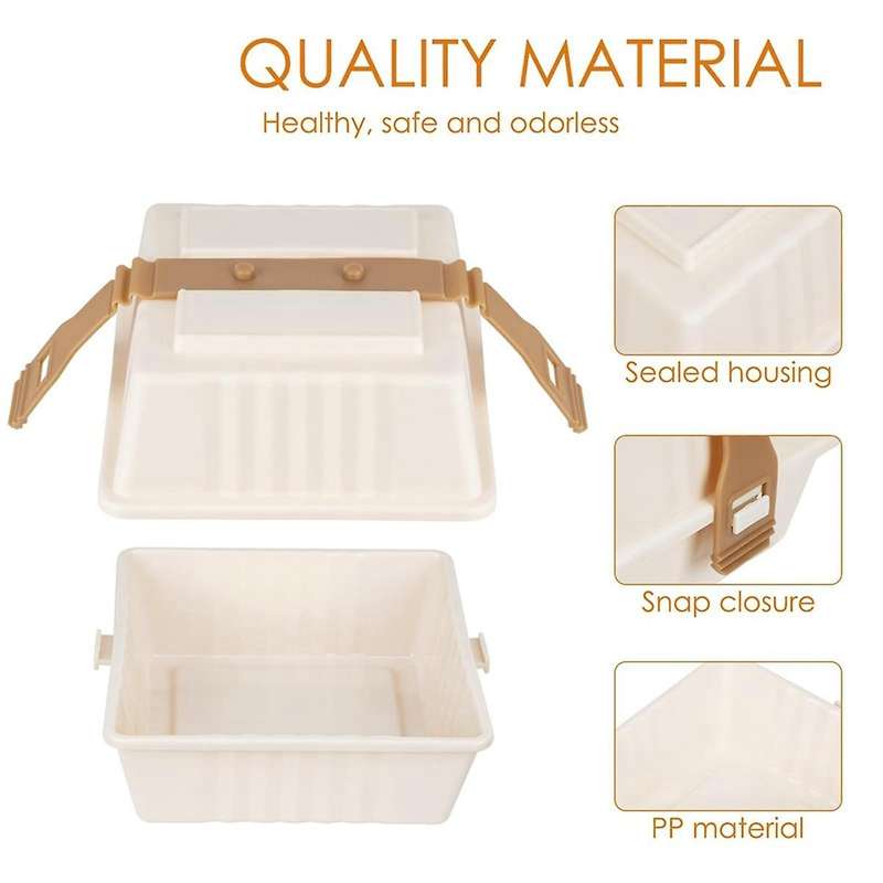 2pcs Reusable Sandwich Containers for Family Camping and Picnics - Multi- Lunch Box with Lids