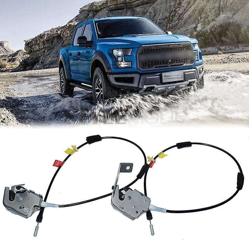 2Pcs RH & LH Side Rear Upper Door Latch & Cable for 1999 F250 1999-2004 6L3Z-18264A26-A 6L3Z-18264A2