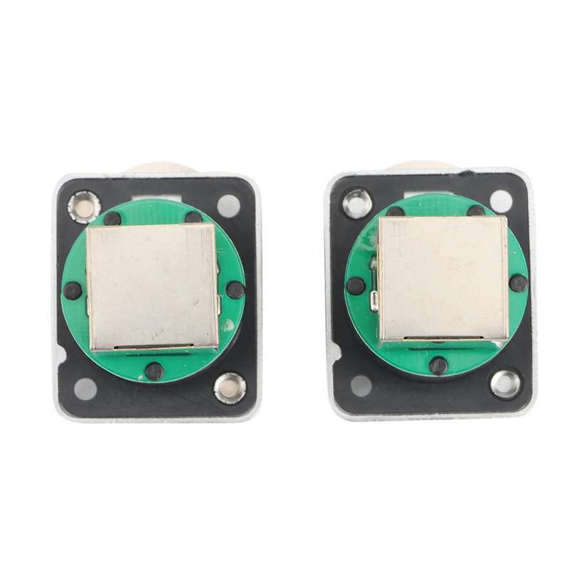 2PCS RJ45 Angle Connector, Aviation Connector Waterproof and Flame-Retardant Inner Insulator Crystal