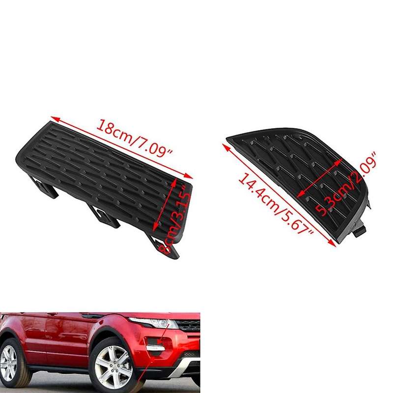 2PCS Right Front Fog Light Lamp Cover Frame Bezel Fit for Land Range Evoque 2011-2015