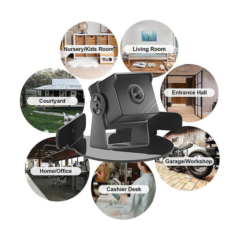 2pcs Round Baby Monitor Stand Bedroom Plant Small Wall Shelf Living Room Speaker Stand