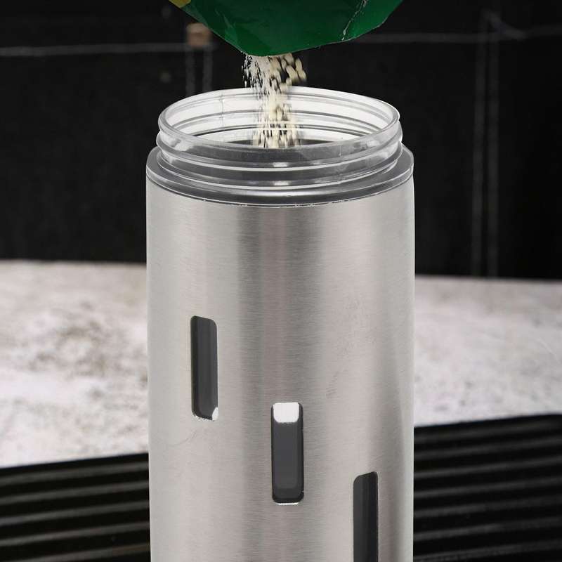 2pcs Salt and Pepper Shakers, Stainless Steel Shaker, Shaker Sifter for Salt Sugar Pepper Cinnamon