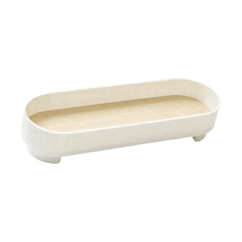 2pcs Rustic Perfume Countertop Trinket Sink Square Toiletries Plate Vanity Display Cosmetic Wood De