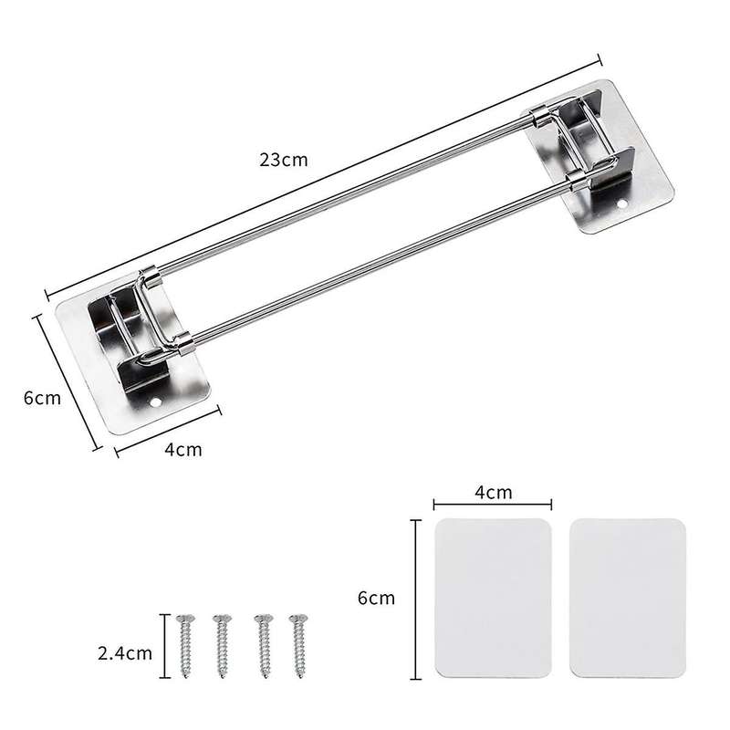 2pcs Rv Shower Corner Storage Bar- Adjustable Stainless Steel Rod for Corner Shelves In , Length 7-