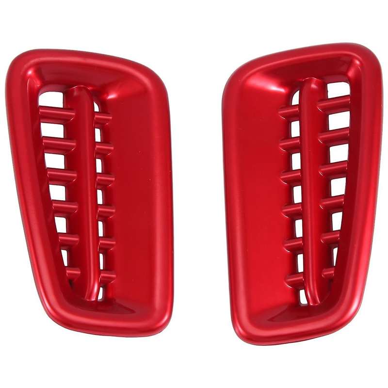 2PCS Side Dashboard Cover Trim Decor for 11Th 2022 2023 Red Interior Accessories