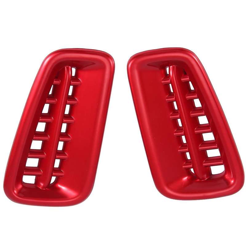 2PCS Side Dashboard Cover Trim Decor for 11Th 2022 2023 Red Interior Accessories