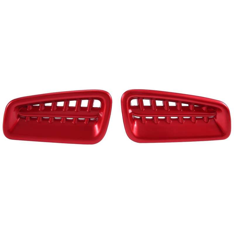 2PCS Side Dashboard Cover Trim Decor for 11Th 2022 2023 Red Interior Accessories