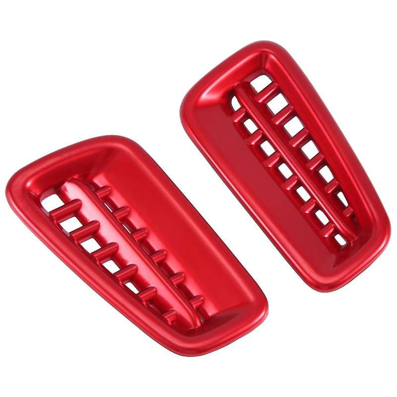 2PCS Side Dashboard Cover Trim Decor for 11Th 2022 2023 Red Interior Accessories