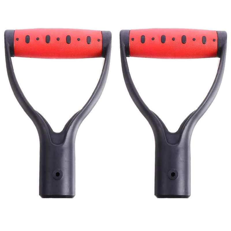 2Pcs Shovel D Grip Handle Plastic Spade Handle Good Hand Accessories for Snow Shovel Digging Raking