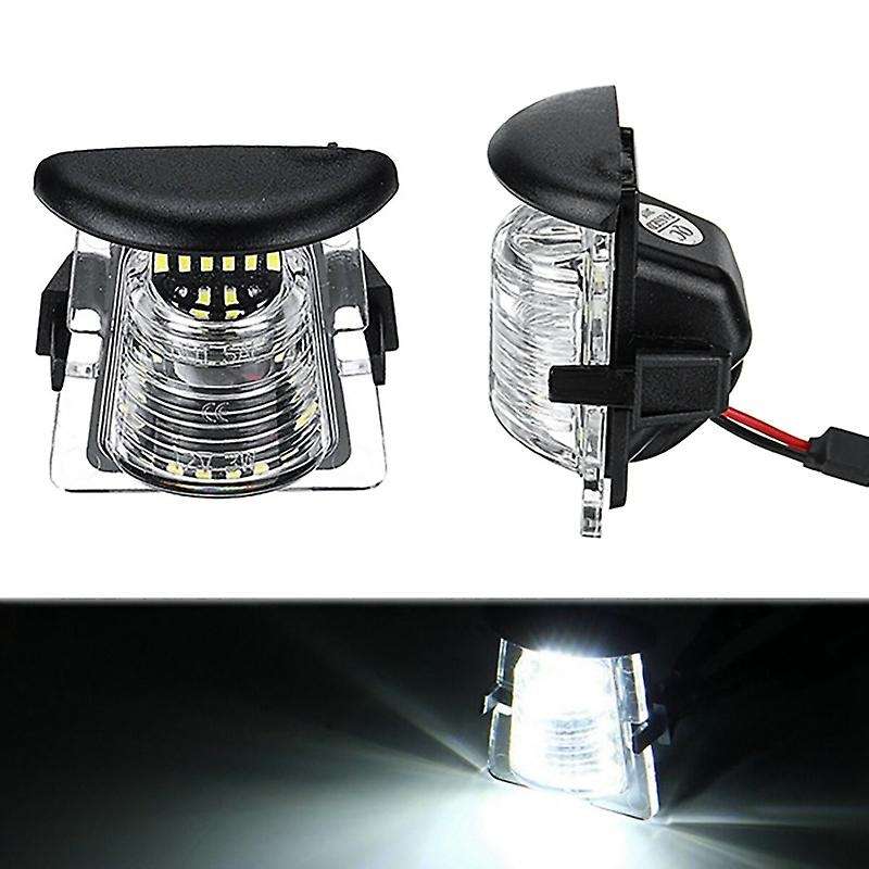 2Pcs Signal Lamp Car Rear Bumper License Plate Holder LED Light for Wrangler JK JL 2007-2021 Car Acc