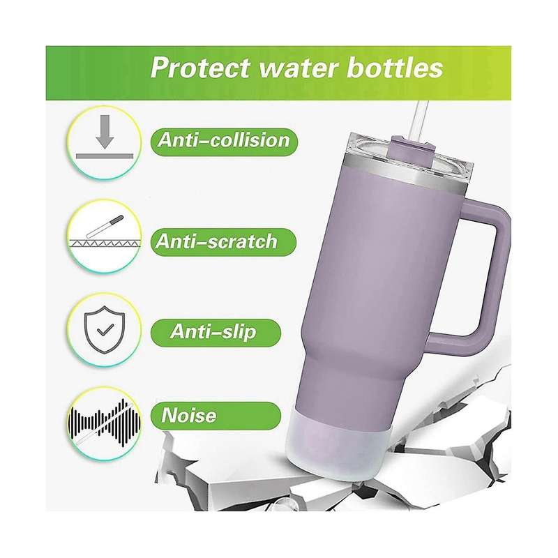 2pcs Silicone Boot for 40 Oz Quencher Tumbler with Handle & Iceflow 20oz 30oz