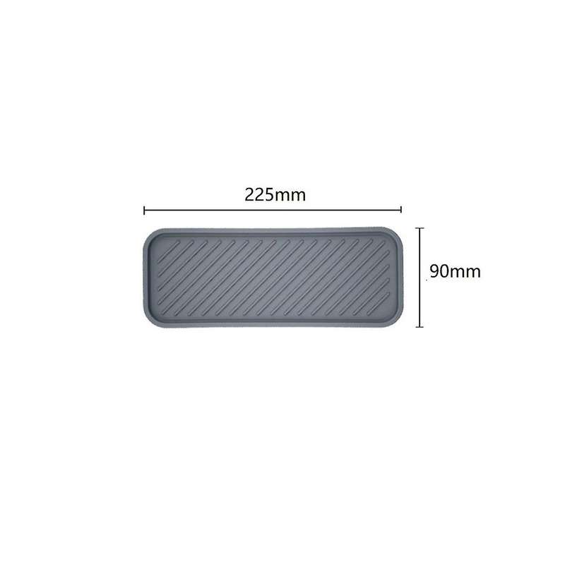 2pcs Silicone Drain Tray,sink Organiser,drain Tray for Sinks, Bathroom Organiser,kitchen Drain Pad