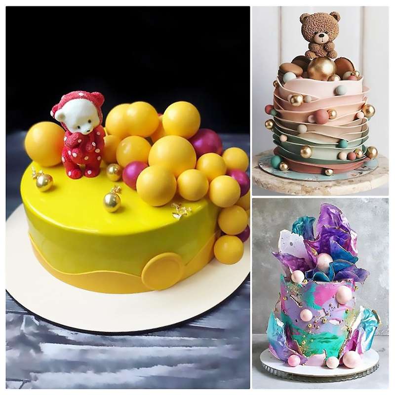 2pcs Silicone Cake Model Chocolate Fudge Mold Pearl Ball Shape Diy Baking Kitchen Baking Cake Tool