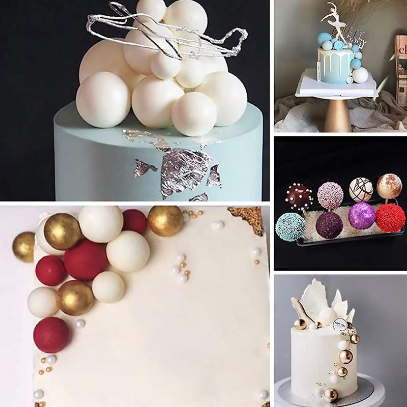 2pcs Silicone Cake Model Chocolate Fudge Mold Pearl Ball Shape Diy Baking Kitchen Baking Cake Tool