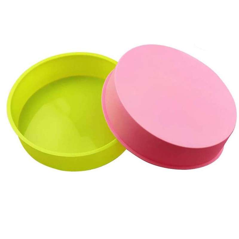 2pcs Silicone Cake Molds,8 Inch Round Cake Tins,non Stick Baking Molds,bakeware for Chocolate Cooki
