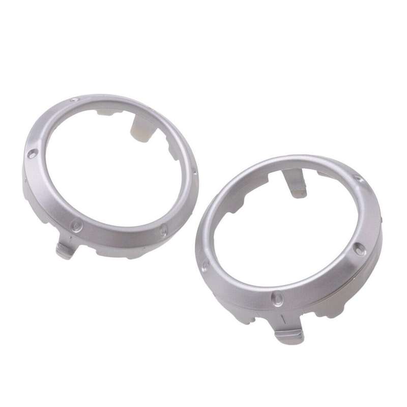 2Pcs Silver Front Fog Light Lamp Cover Frame Bezel for 2004 2005 2006 2007