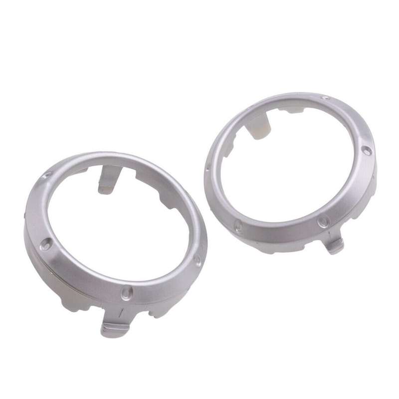2Pcs Silver Front Fog Light Lamp Cover Frame Bezel for 2004 2005 2006 2007